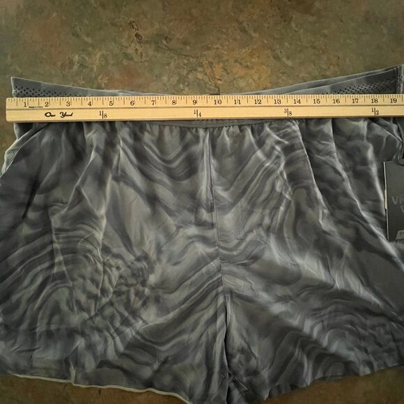 VRST Mens 5" Velocity Run Shorts Ripple Grey Lava XXL - Picture 4 of 8